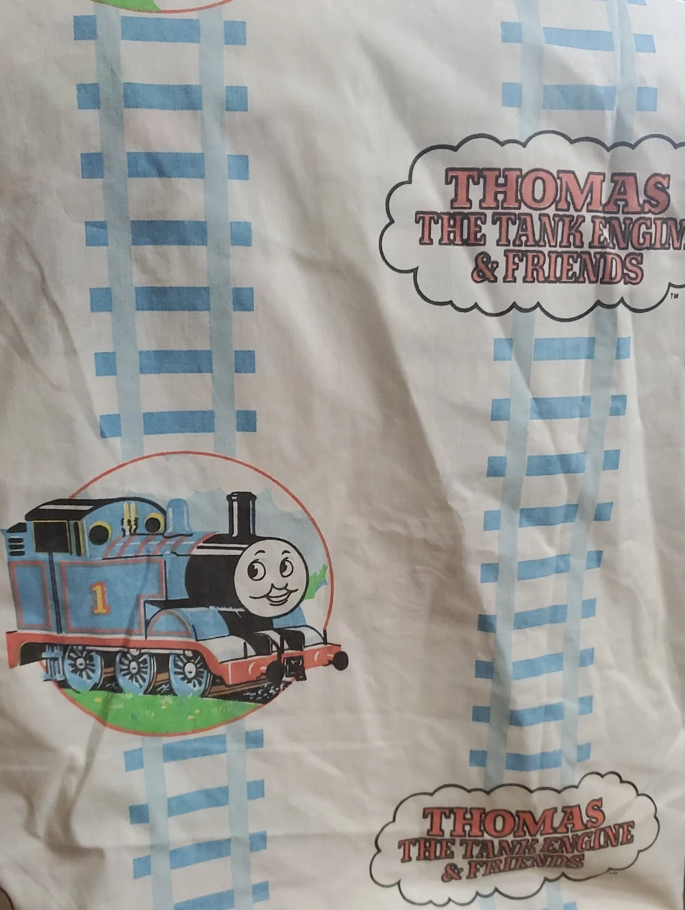 Vintage 1992 Thomas The Train Twin Size Fitted Sheet for Bedding Royalton Craft